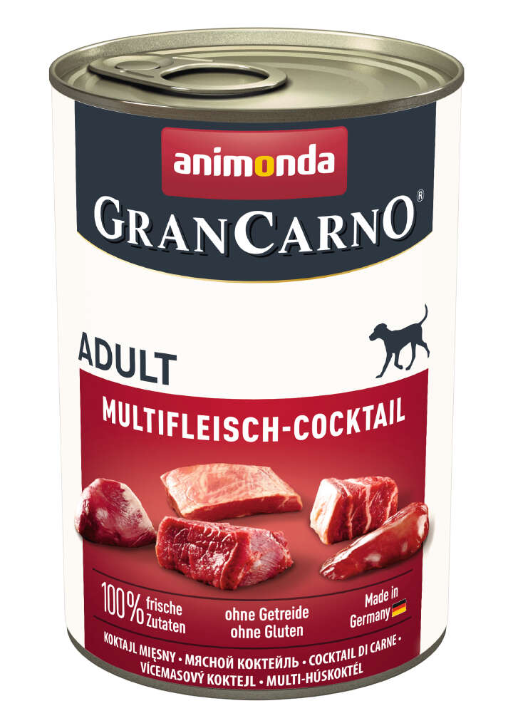 animonda Hunde-Nassfutter GranCarno Adult Multifleisch-Cocktail
